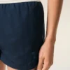Blå nylonbadbyxor Blå nylonbadbyxor