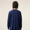 Bleu tunn ulltröja med rund hals Ami de Coeur Sweater Bleu tunn ulltröja med rund hals Ami de Coeur Sweater