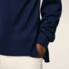 Bleu tunn ulltröja med rund hals Ami de Coeur Sweater Bleu tunn ulltröja med rund hals Ami de Coeur Sweater