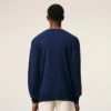Bleu tunn ulltröja med rund hals Ami de Coeur Sweater Bleu tunn ulltröja med rund hals Ami de Coeur Sweater