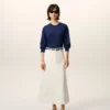 Bleu tunn ulltröja med rund hals Ami de Coeur Sweater Bleu tunn ulltröja med rund hals Ami de Coeur Sweater