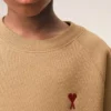 Brun Ami de Coeur-Sweatshirt med rund hals i bomull Brun Ami de Coeur-Sweatshirt med rund hals i bomull