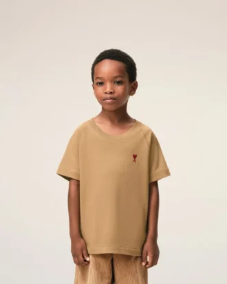 Brun Ami de Coeur T-Shirt i bomull