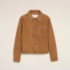 Brun jacka i getskinn med Ami de Coeur-knappar Brun jacka i getskinn med Ami de Coeur-knappar