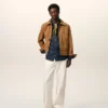 Brun jacka i getskinn med Ami de Coeur-knappar Brun jacka i getskinn med Ami de Coeur-knappar