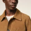 Brun jacka i getskinn med Ami de Coeur-knappar Brun jacka i getskinn med Ami de Coeur-knappar