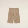 Bruna shorts i ull med Prince of Wales-rutmönster Bruna shorts i ull med Prince of Wales-rutmönster