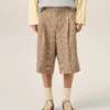Bruna shorts i ull med Prince of Wales-rutmönster Bruna shorts i ull med Prince of Wales-rutmönster