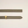 Brunt glansigt läder Ami de Coeur-spänne 25 mm bälte Brunt glansigt läder Ami de Coeur-spänne 25 mm bälte