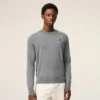 Grå Ami de Coeur Sweater i ull med rund hals Grå Ami de Coeur Sweater i ull med rund hals