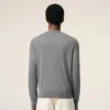 Grå Ami de Coeur Sweater i ull med rund hals Grå Ami de Coeur Sweater i ull med rund hals