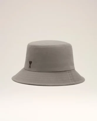 Grå bomulls-Ami de Coeur-hatt Grå bomulls-Ami de Coeur-hatt