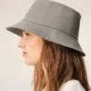 Grå bomulls-Ami de Coeur-hatt Grå bomulls-Ami de Coeur-hatt
