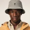 Grå bomulls-Ami de Coeur-hatt Grå bomulls-Ami de Coeur-hatt