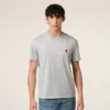 Grå bomulls Ami de Coeur T-Shirt