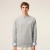 Grå bomullssweatshirt med Ami de Coeur-mönster Grå bomullssweatshirt med Ami de Coeur-mönster