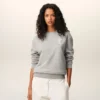 Grå bomullssweatshirt med Ami de Coeur-mönster Grå bomullssweatshirt med Ami de Coeur-mönster
