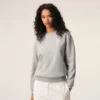 Grå bomullssweatshirt med Ami de Coeur-mönster Grå bomullssweatshirt med Ami de Coeur-mönster