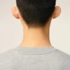 Grå bomullssweatshirt med kontrasterande Ami de Coeur-tryck