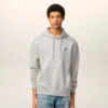 Grå bomullströja med kontrastdetaljer och Ami de Coeur Hoodie Grå bomullströja med kontrastdetaljer och Ami de Coeur Hoodie
