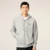 Grå bomullströja med kontrastdetaljer och Ami de Coeur Hoodie Grå bomullströja med kontrastdetaljer och Ami de Coeur Hoodie