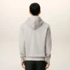 Grå bomullströja med kontrastdetaljer och Ami de Coeur Hoodie Grå bomullströja med kontrastdetaljer och Ami de Coeur Hoodie