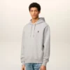 Grå bomullströja med kontrastdetaljer och Ami de Coeur Hoodie Grå bomullströja med kontrastdetaljer och Ami de Coeur Hoodie