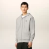 Grå bomullströja med kontrastdetaljer och Ami de Coeur Hoodie Grå bomullströja med kontrastdetaljer och Ami de Coeur Hoodie