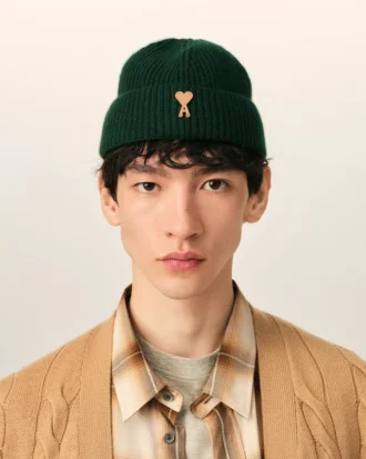 Grön Ami de Coeur Beanie