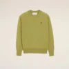 Grön Ami de Coeur Sweater i ull med rund hals Grön Ami de Coeur Sweater i ull med rund hals