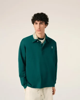 Grön bomullspolo Ami de Coeur Polo