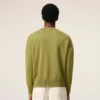 Grön tröja i ull och bomull med rund hals från Ami de Coeur Sweater Grön tröja i ull och bomull med rund hals från Ami de Coeur Sweater