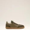 Gröna sneakers i koskinn