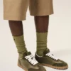 Gröna sneakers i koskinn