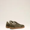 Gröna sneakers i koskinn