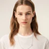 Halsband i silver och mässing med Ami de Coeur-kedja Halsband i silver och mässing med Ami de Coeur-kedja