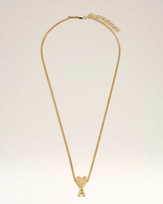 Halsband med Ami de Coeur-hänge i guldmässing