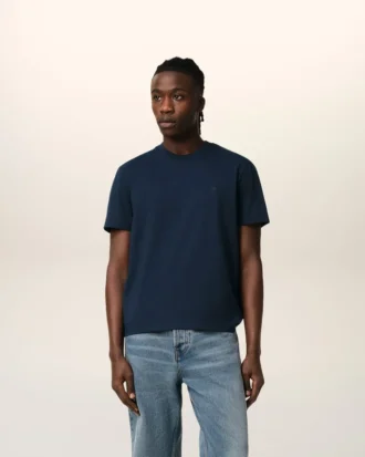 Marinblå Ami de Coeur T-Shirt i bomull