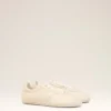 Mjuka sneakers i vitt ko-läder Mjuka sneakers i vitt ko-läder