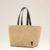 Naturfärgad Ami de Coeur-väska i raffia Naturfärgad Ami de Coeur-väska i raffia