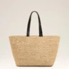 Naturfärgad Ami de Coeur-väska i raffia Naturfärgad Ami de Coeur-väska i raffia