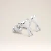 Silver- och mässingsörhängen Ami de Coeur med hamrad yta Silver- och mässingsörhängen Ami de Coeur med hamrad yta