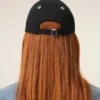 Svart Ami de Coeur Cap i bomull med broderi Svart Ami de Coeur Cap i bomull med broderi