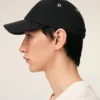 Svart Ami de Coeur Cap i bomull med broderi Svart Ami de Coeur Cap i bomull med broderi
