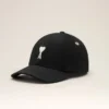 Svart Ami de Coeur Cap i bomull med filtplatta Svart Ami de Coeur Cap i bomull med filtplatta