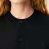 Svart Ami de Coeur Cardigan i ull med rund hals Svart Ami de Coeur Cardigan i ull med rund hals