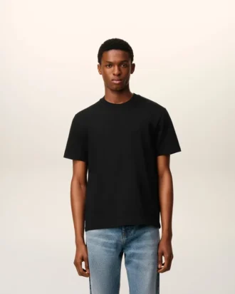 Svart Ami de Coeur T-Shirt i ekologisk bomull