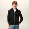 Svart bomull Red Ami de Coeur Hoodie med dragkedja