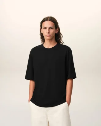 Svart bomulls Ami de Coeur T-Shirt