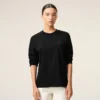Svart bomullsRed Ami de Coeur långärmad T-shirt Svart bomullsRed Ami de Coeur långärmad T-shirt